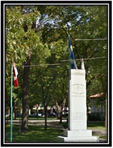 Google Mapp 2011 Monument aux braves dans le Parc Royal à Sorel 1914-1918-ET -1939-1945